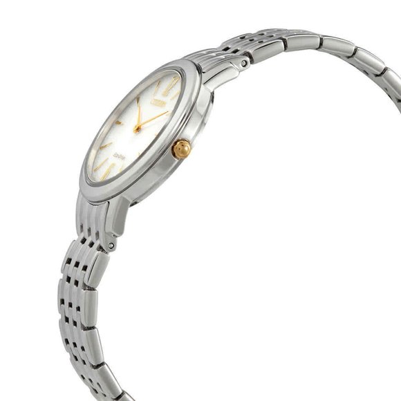 NEW Citizen Eco Drive white Dial Watch w/ box main image 4